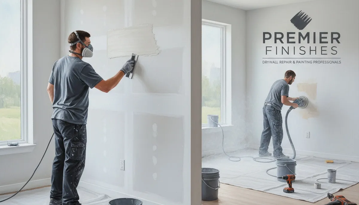 Drywall repair in Kenosha, WI by Kenosha Paint Pros for cracks, holes, and water damage