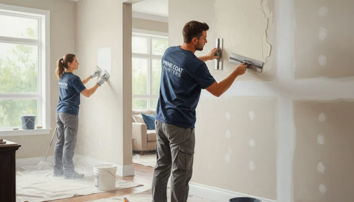 Drywall repair in Kenosha, WI by Kenosha Paint Pros for cracks, holes, and water damage