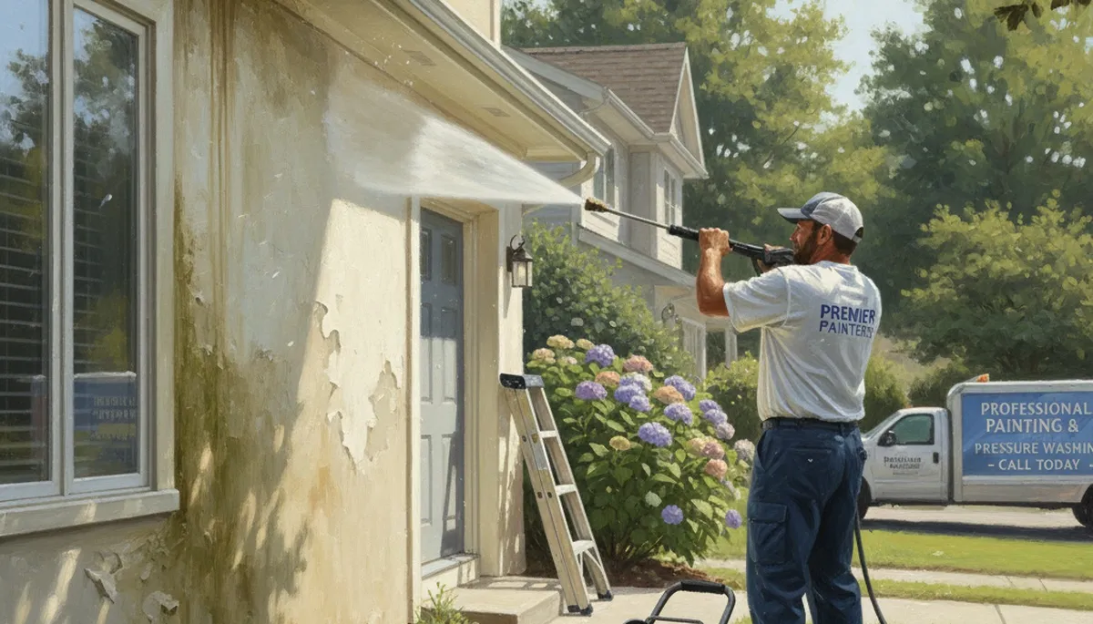 Pressure cleaning for driveways and siding in Kenosha, WI by Kenosha Paint Pros